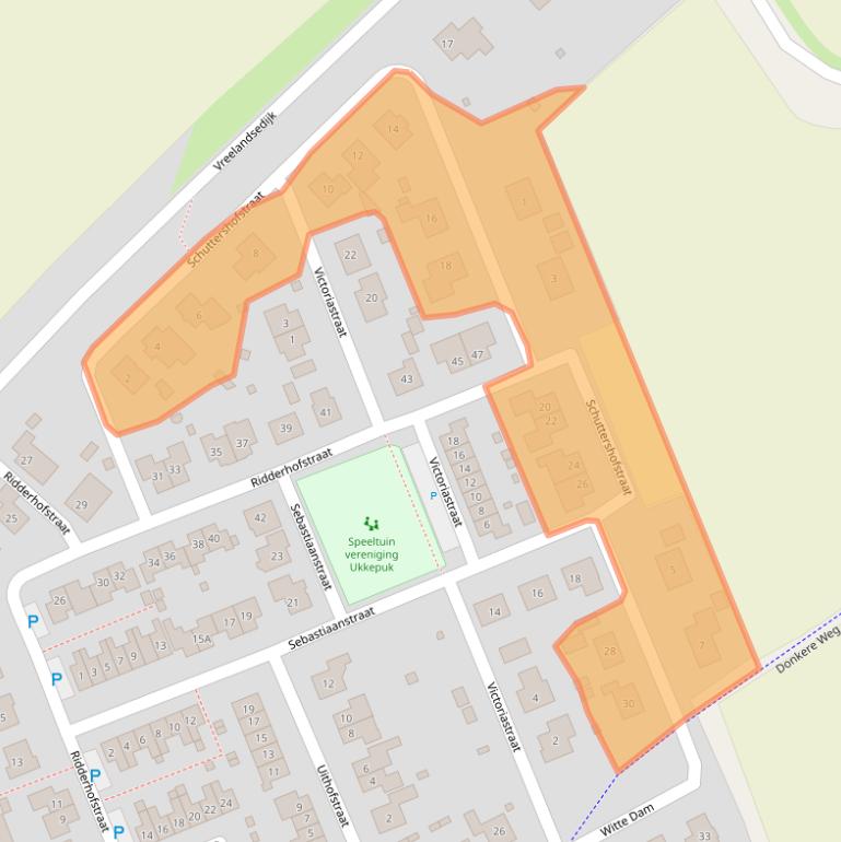 Kaart van postcodegebied 4434AT.