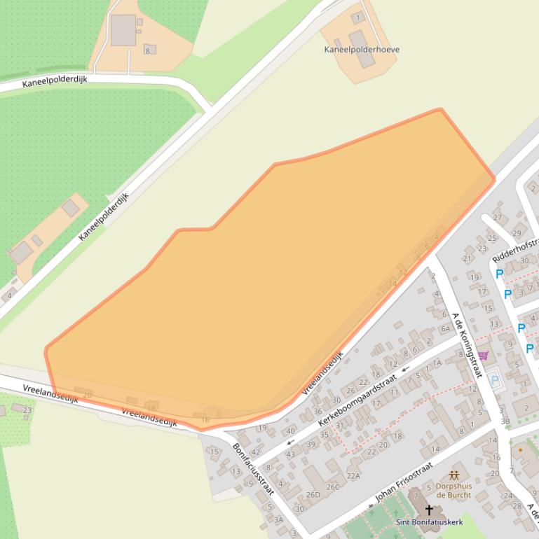 Kaart van postcodegebied 4434NL.