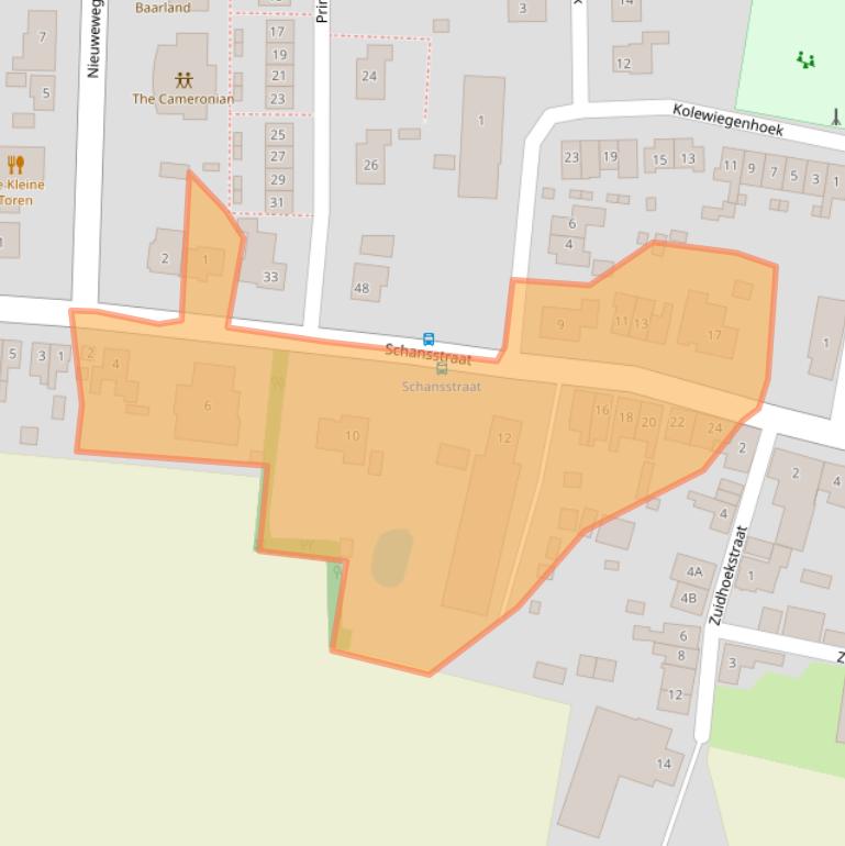 Kaart van postcodegebied 4435AJ.