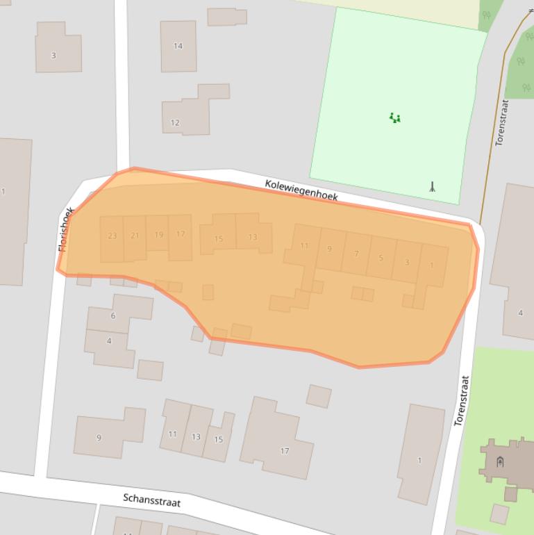 Kaart van postcodegebied 4435AT.