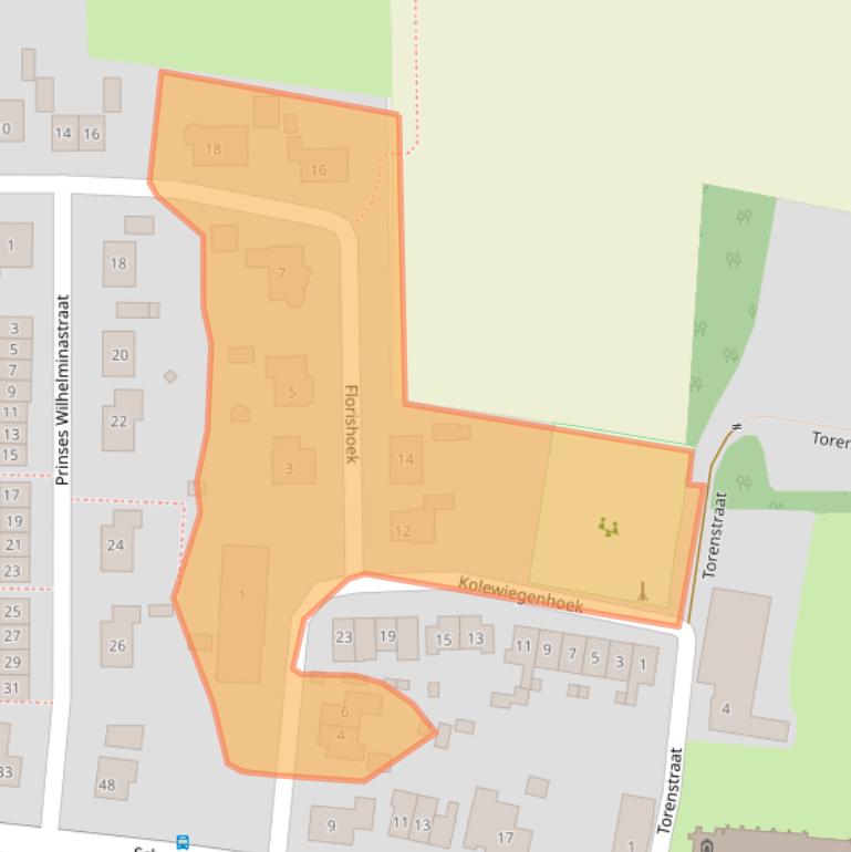 Kaart van postcodegebied 4435AW.