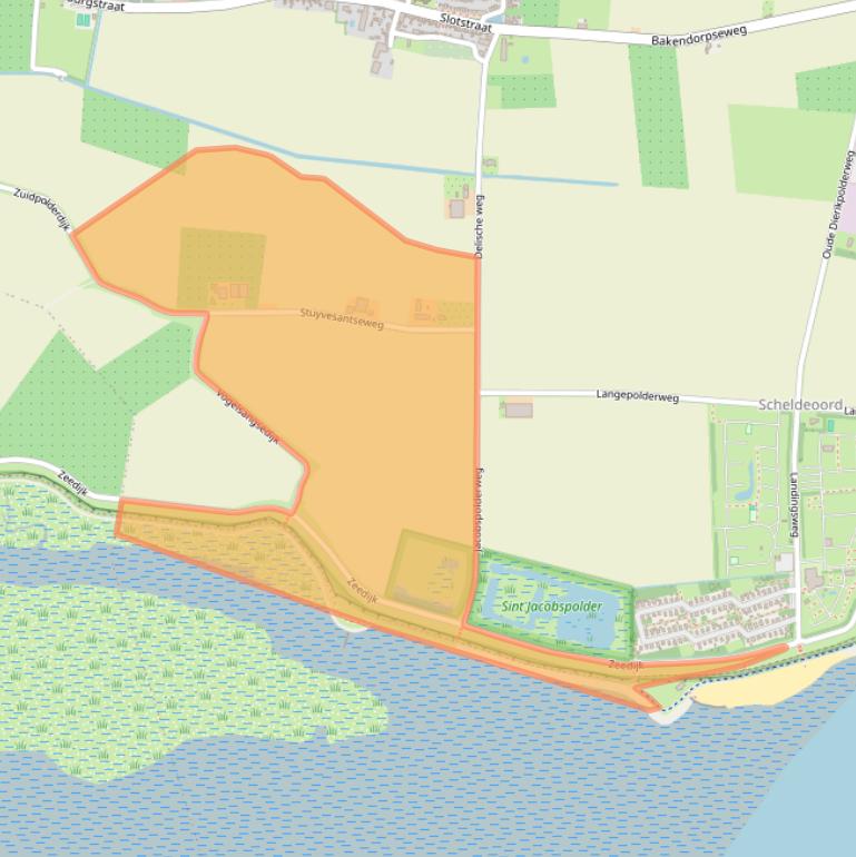 Kaart van postcodegebied 4435NC.