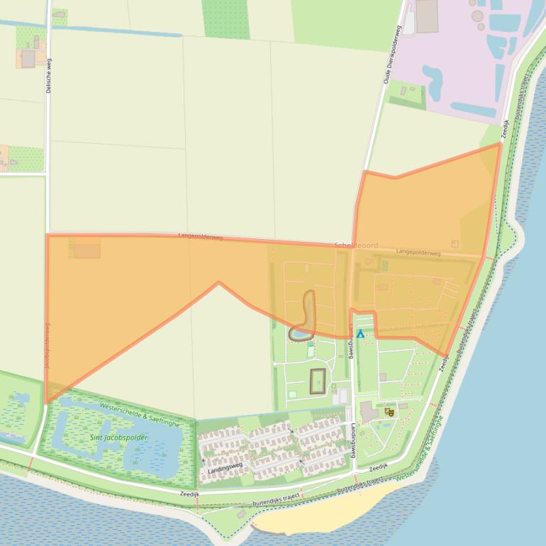 Kaart van postcodegebied 4435ND.