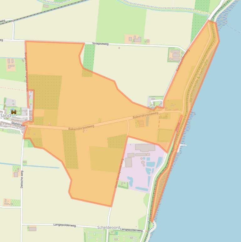 Kaart van postcodegebied 4435NH.