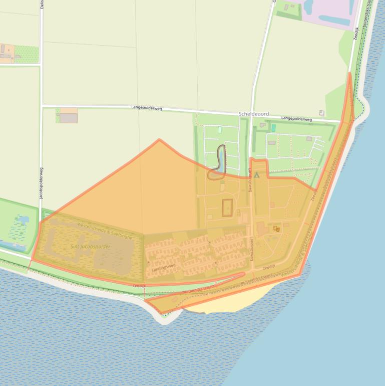 Kaart van postcodegebied 4435NR.