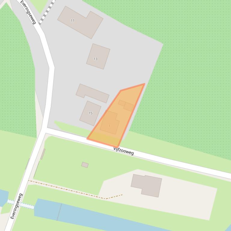 Kaart van postcodegebied 4436AB.