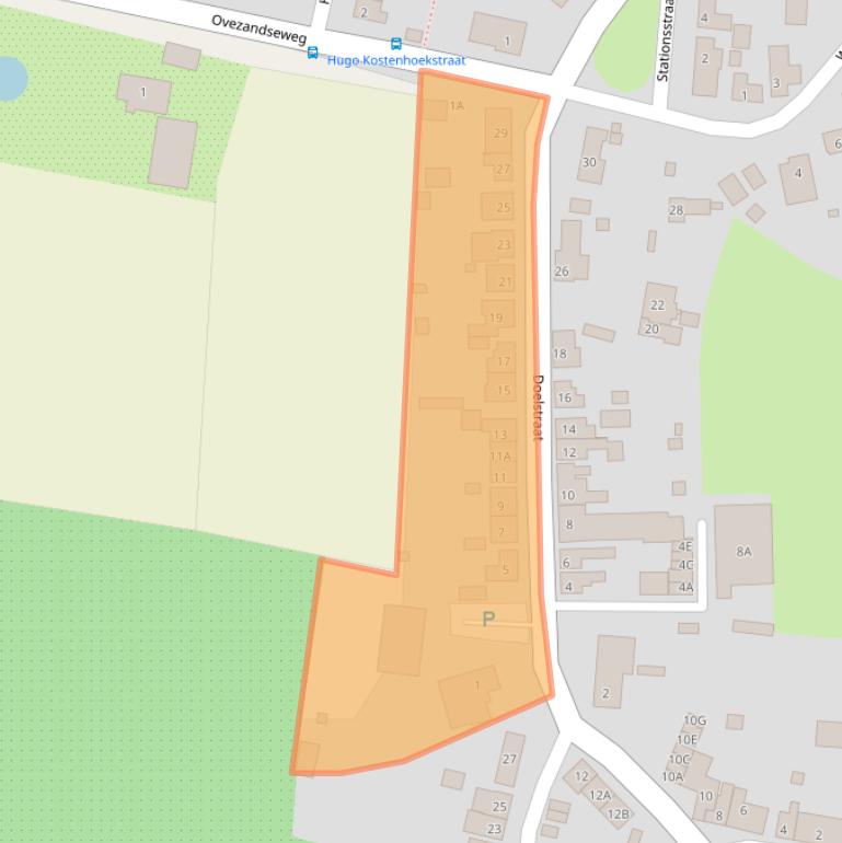 Kaart van postcodegebied 4436AN.