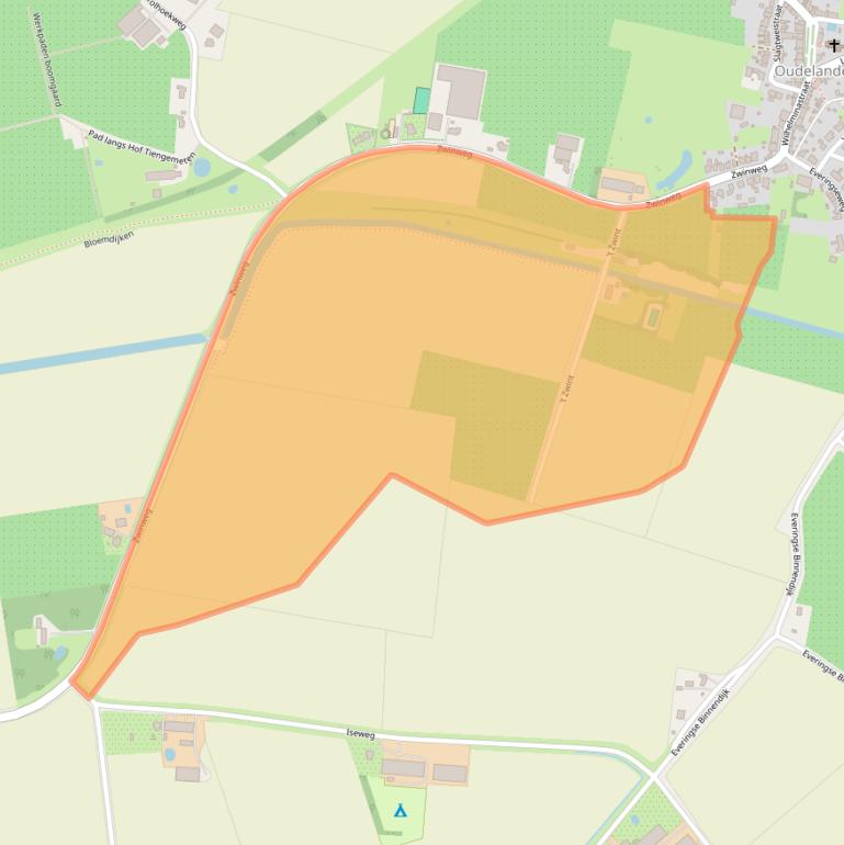 Kaart van postcodegebied 4436NA.