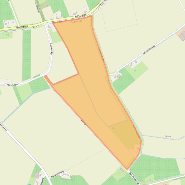 Kaart van postcodegebied 4436RA.