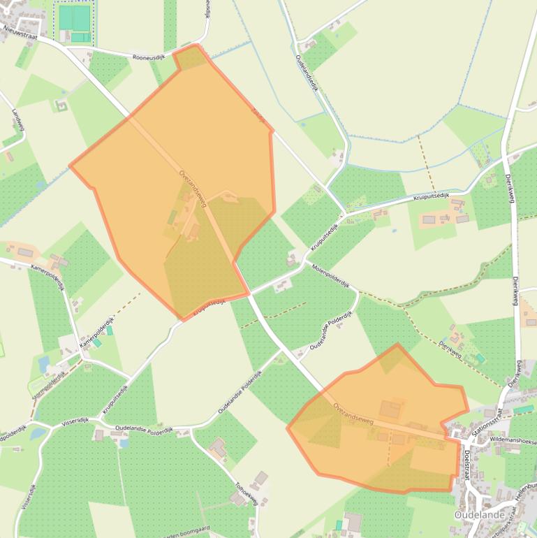 Kaart van postcodegebied 4436RE.