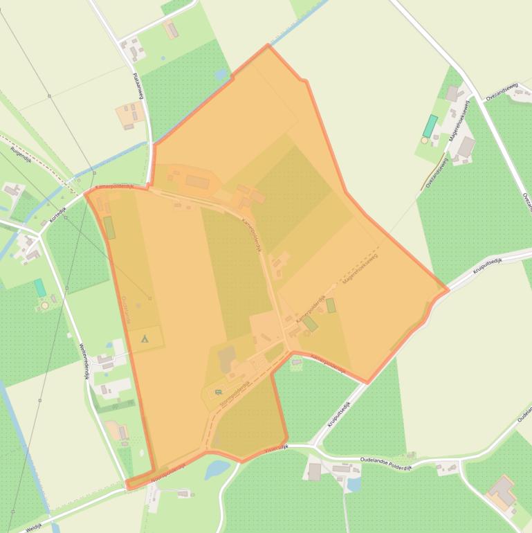 Kaart van postcodegebied 4436RH.