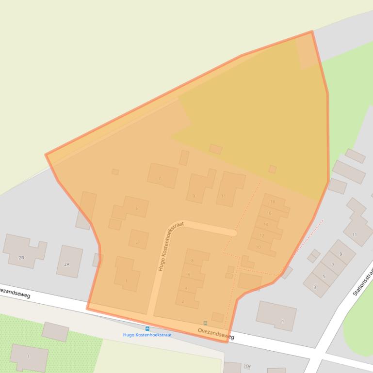 Kaart van postcodegebied 4436RX.