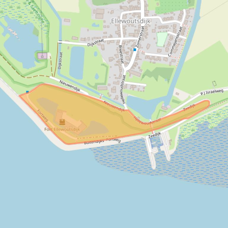 Kaart van postcodegebied 4437AP.