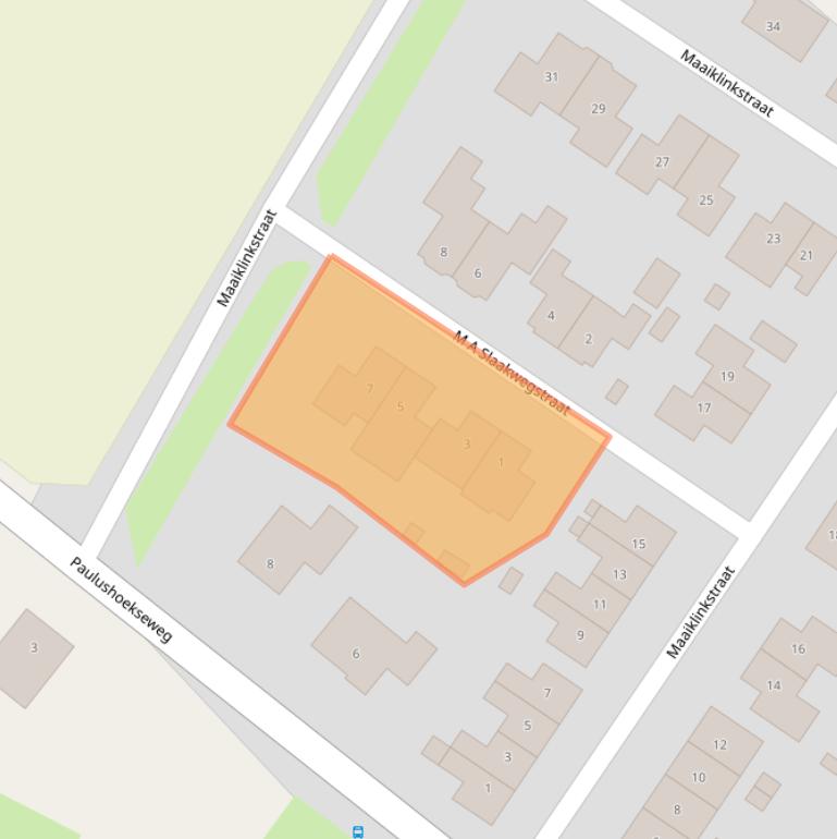 Kaart van postcodegebied 4438AP.