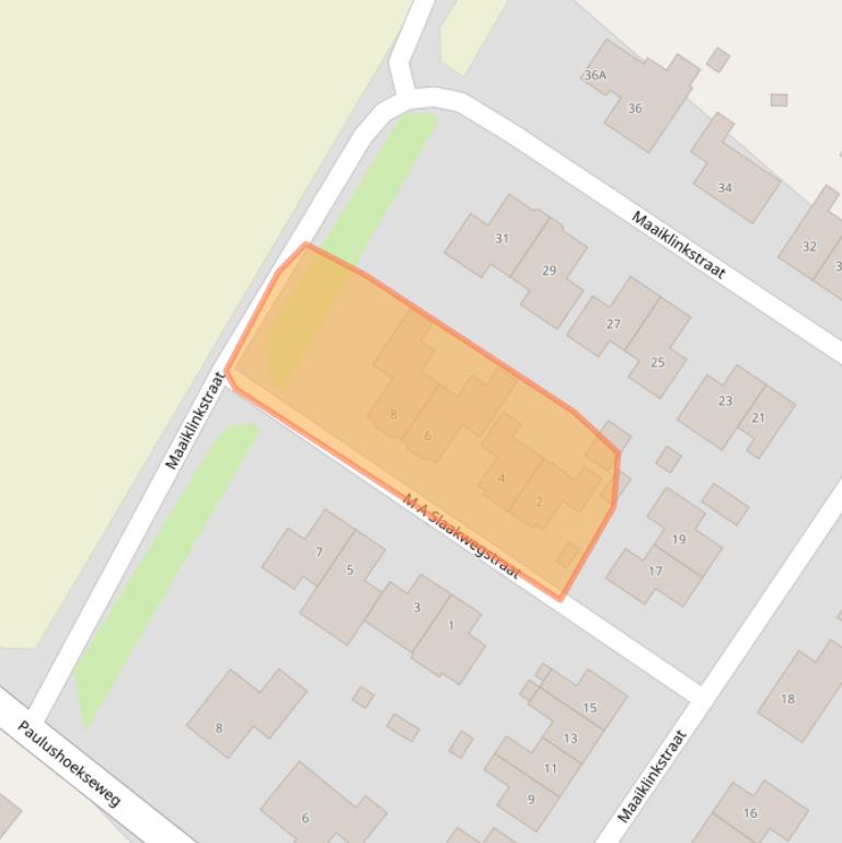 Kaart van postcodegebied 4438AR.