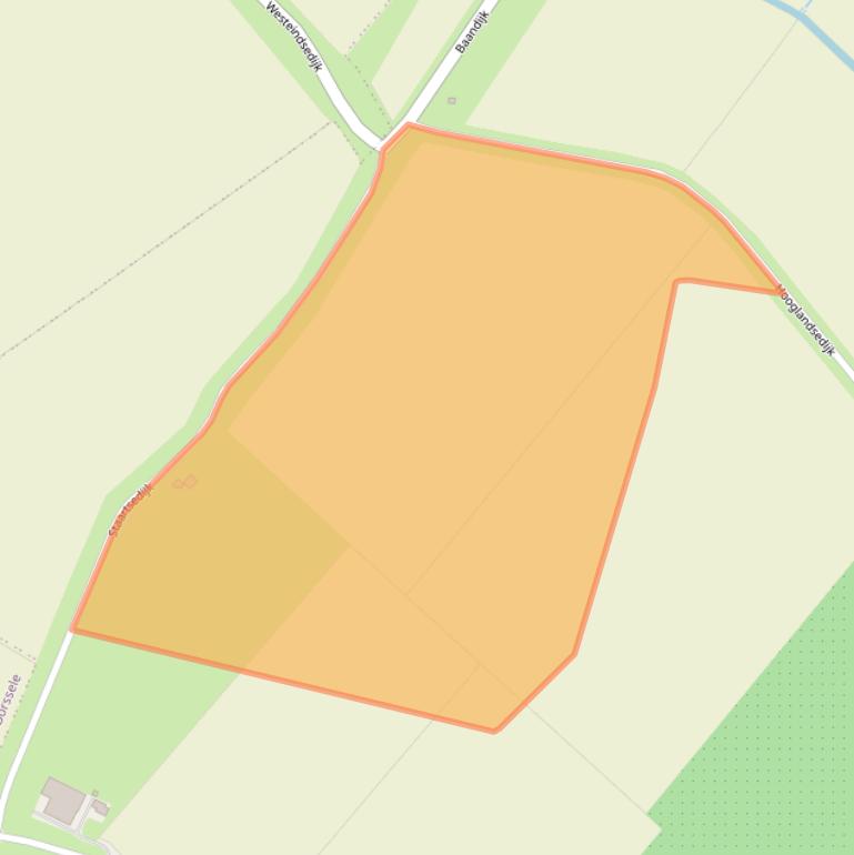 Kaart van postcodegebied 4438NE.