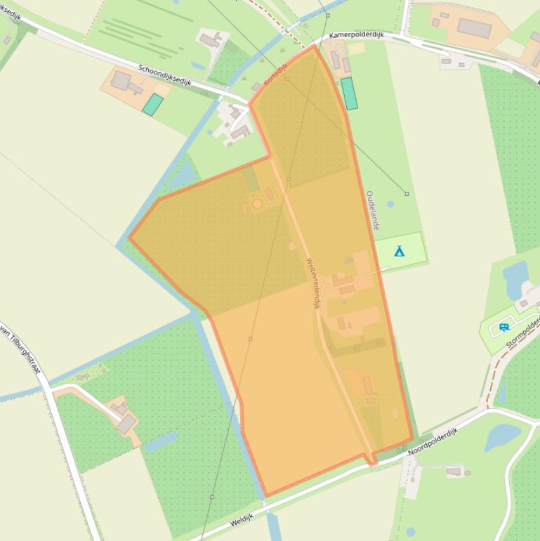 Kaart van postcodegebied 4438NJ.