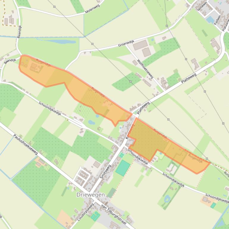 Kaart van postcodegebied 4438NM.