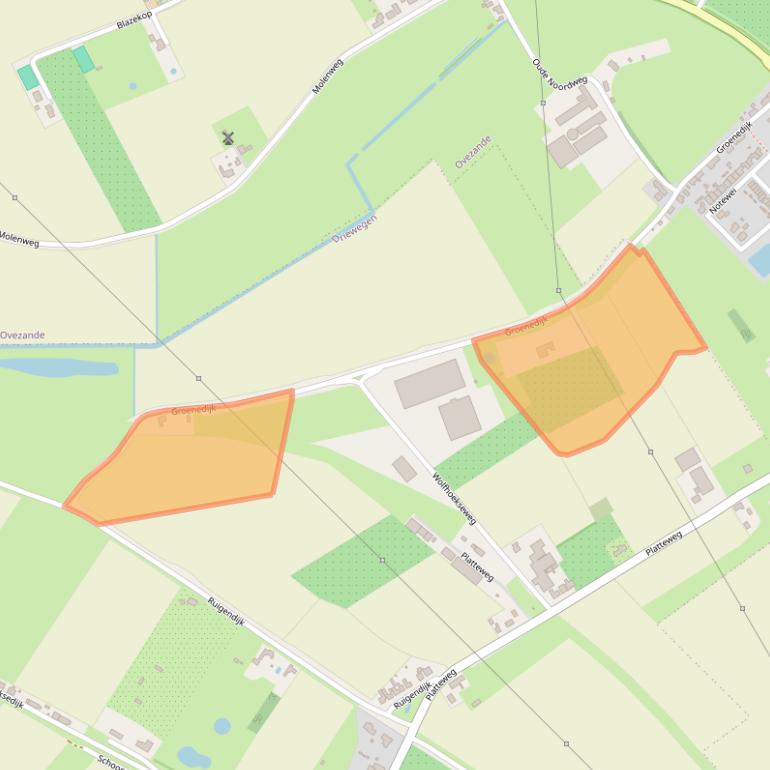 Kaart van postcodegebied 4438NN.