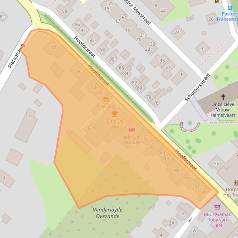 Kaart van postcodegebied 4441AB.