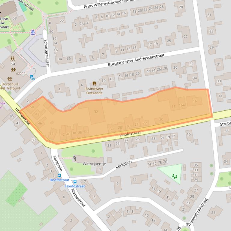 Kaart van postcodegebied 4441AD.