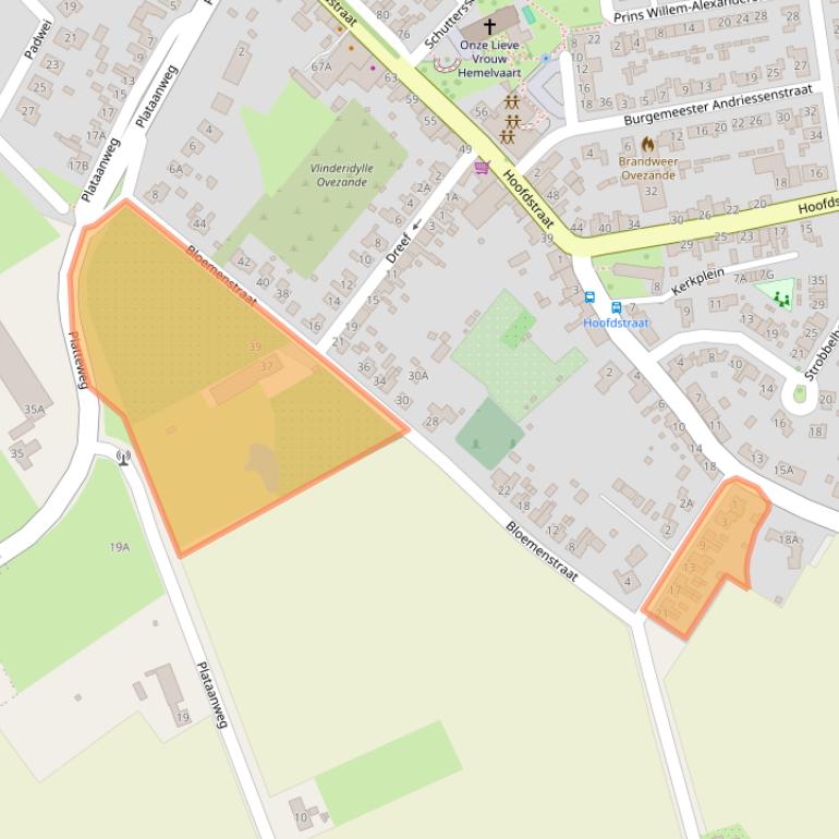 Kaart van postcodegebied 4441AJ.