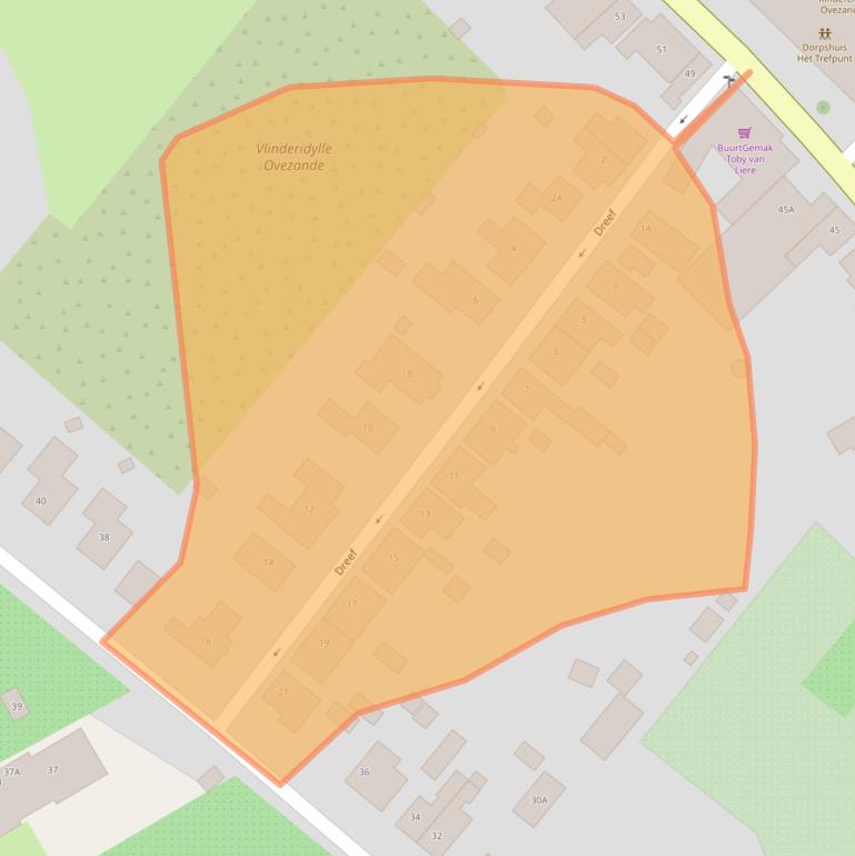 Kaart van postcodegebied 4441AL.