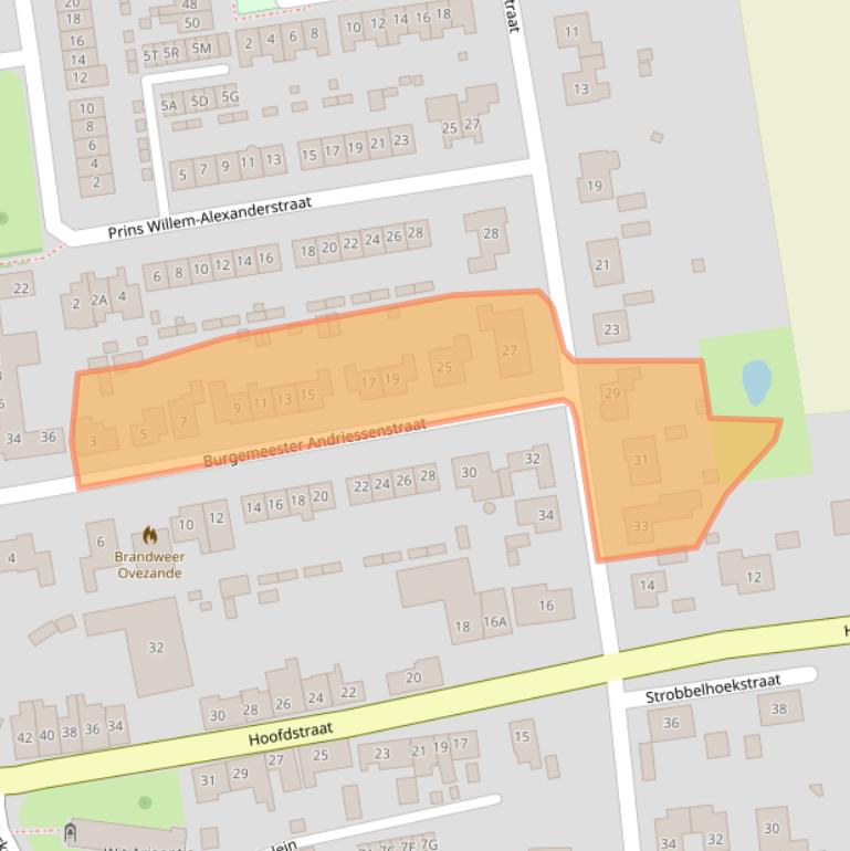 Kaart van postcodegebied 4441AN.