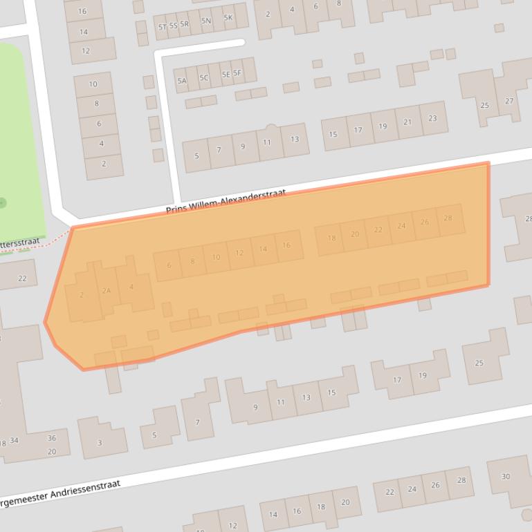 Kaart van postcodegebied 4441AS.