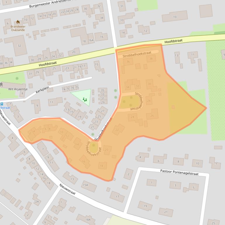 Kaart van postcodegebied 4441BE.