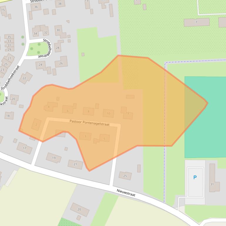 Kaart van postcodegebied 4441BJ.