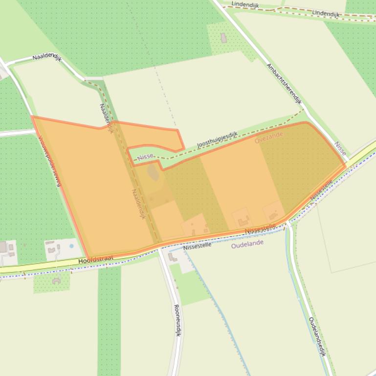 Kaart van postcodegebied 4441PB.