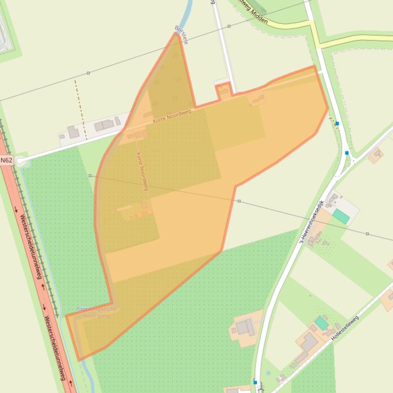 Kaart van postcodegebied 4441RD.