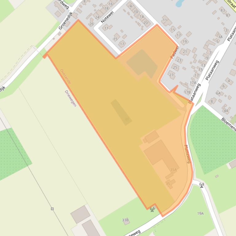 Kaart van postcodegebied 4441SN.