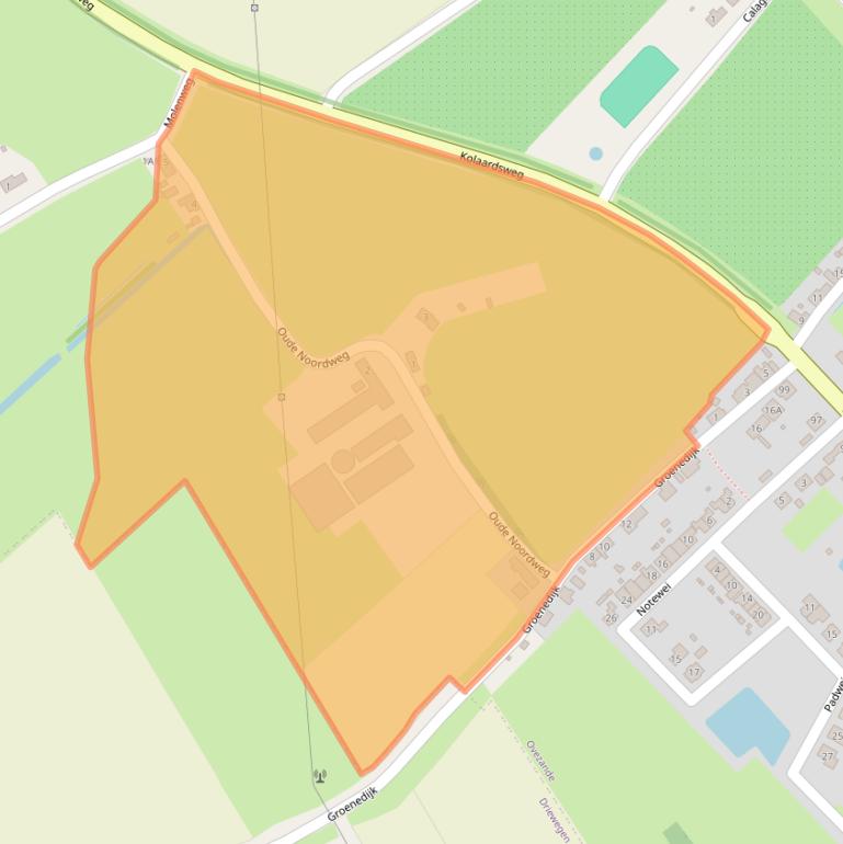 Kaart van postcodegebied 4441TK.