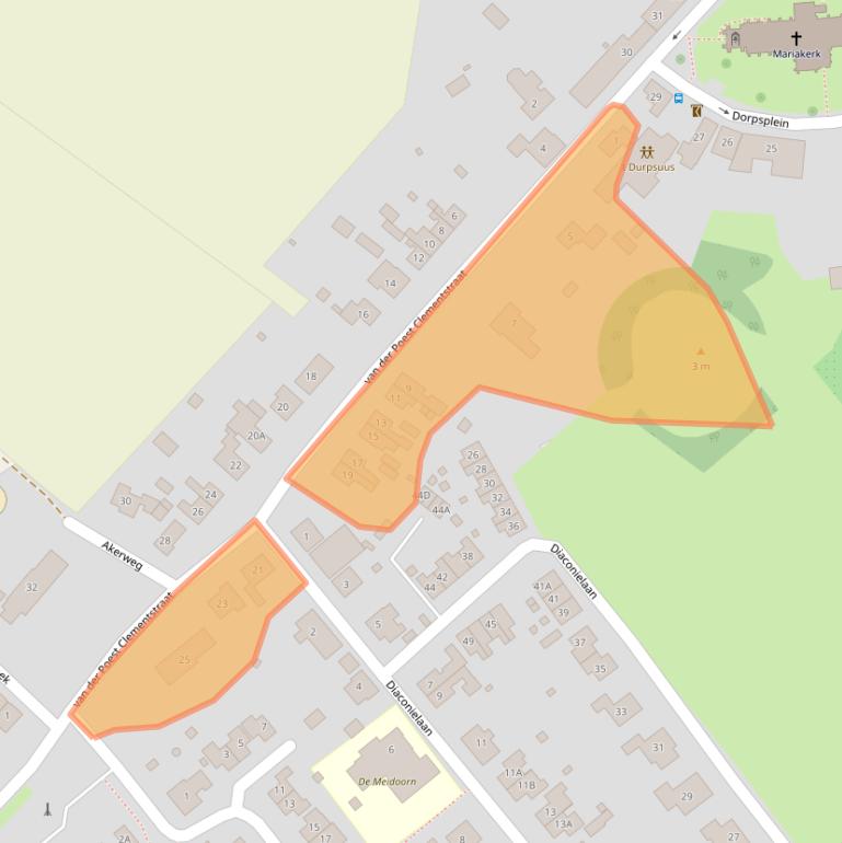 Kaart van postcodegebied 4443AL.