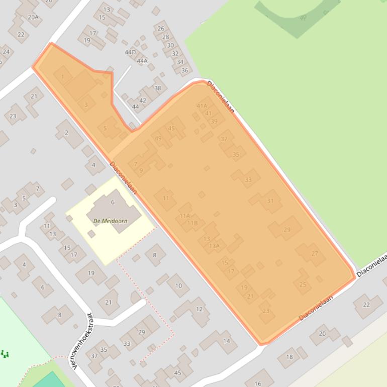 Kaart van postcodegebied 4443AN.