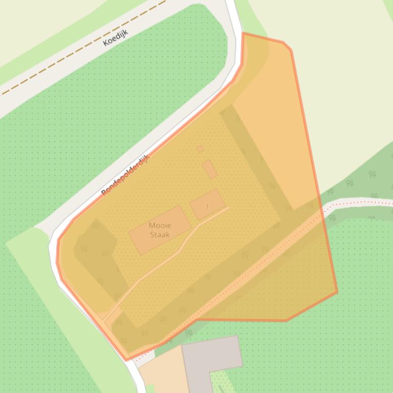 Kaart van postcodegebied 4443RG.