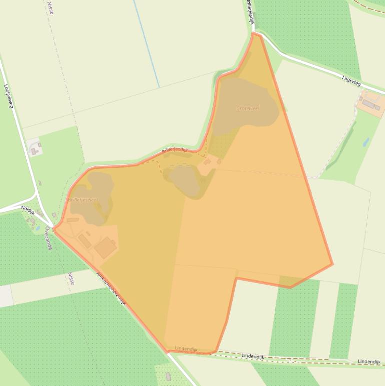 Kaart van postcodegebied 4443RH.