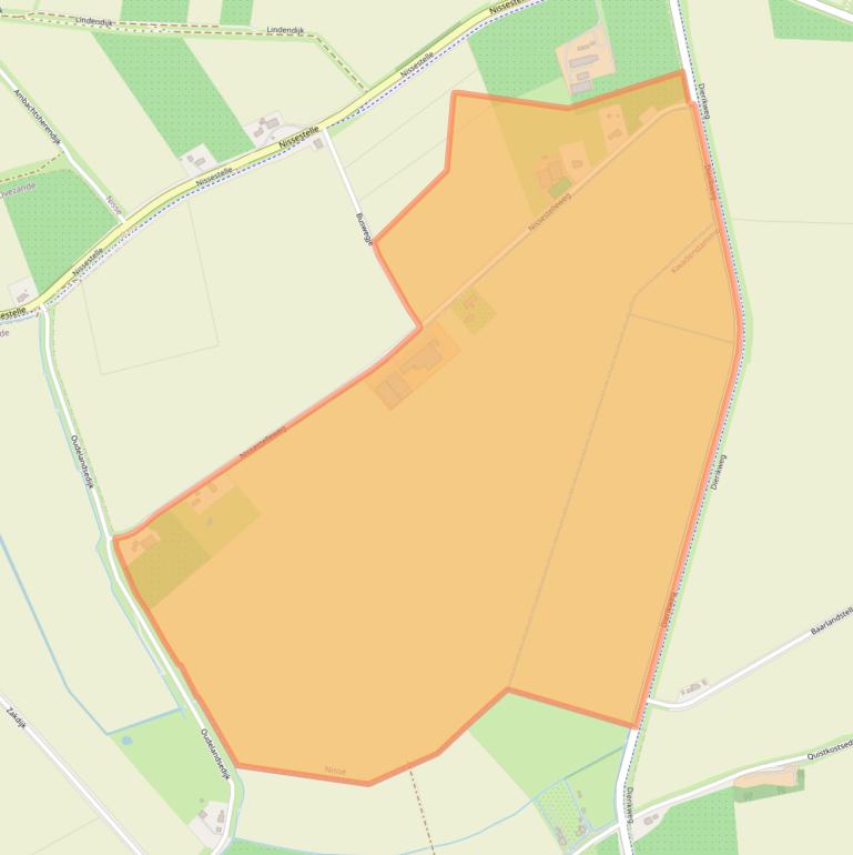 Kaart van postcodegebied 4443RP.