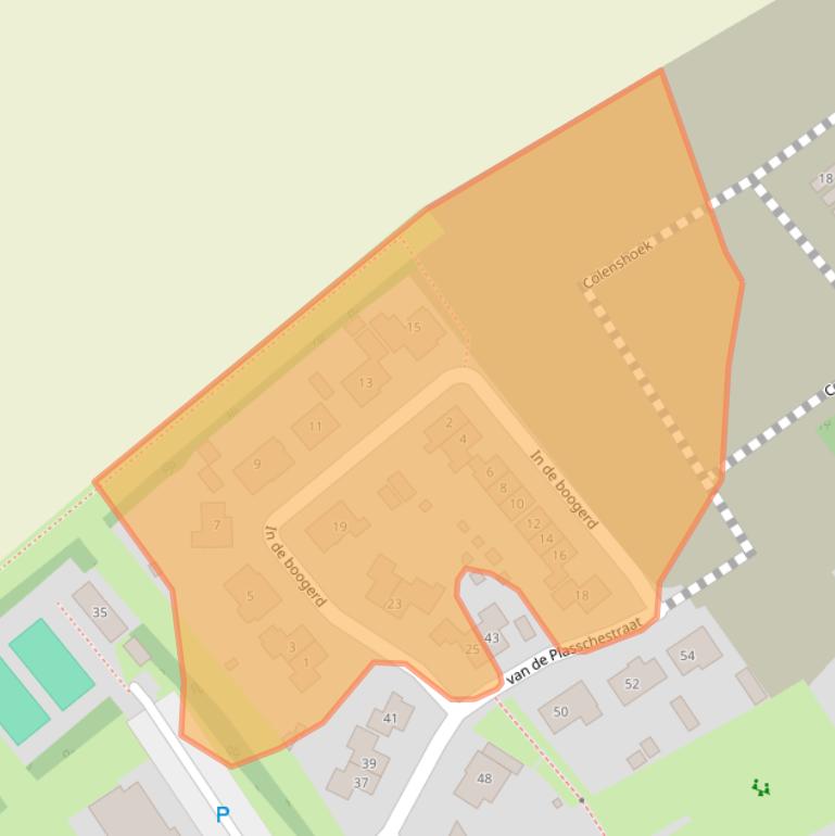 Kaart van postcodegebied 4444AK.