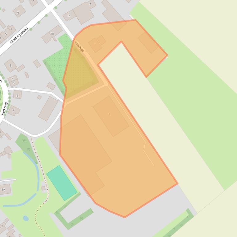 Kaart van postcodegebied 4444AL.