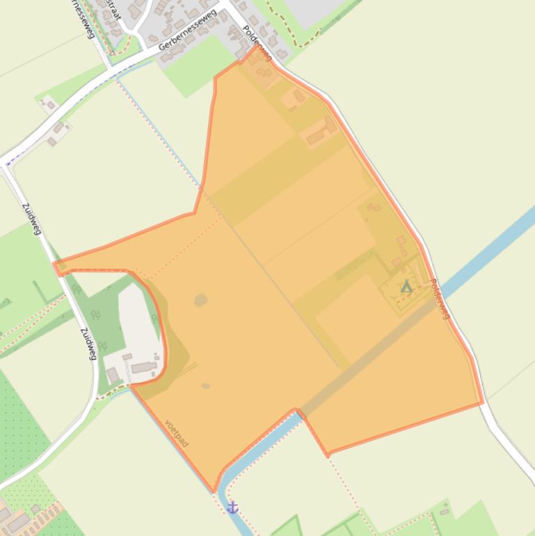 Kaart van postcodegebied 4444NB.