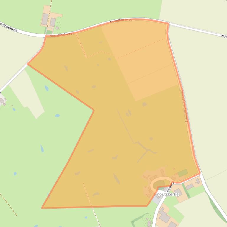 Kaart van postcodegebied 4444RT.