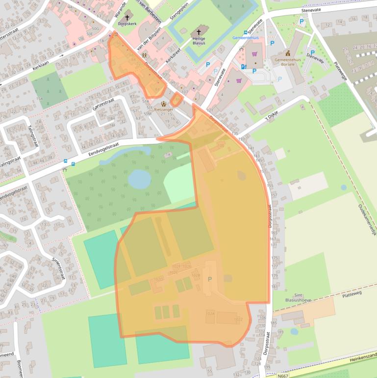 Kaart van postcodegebied 4451AC.