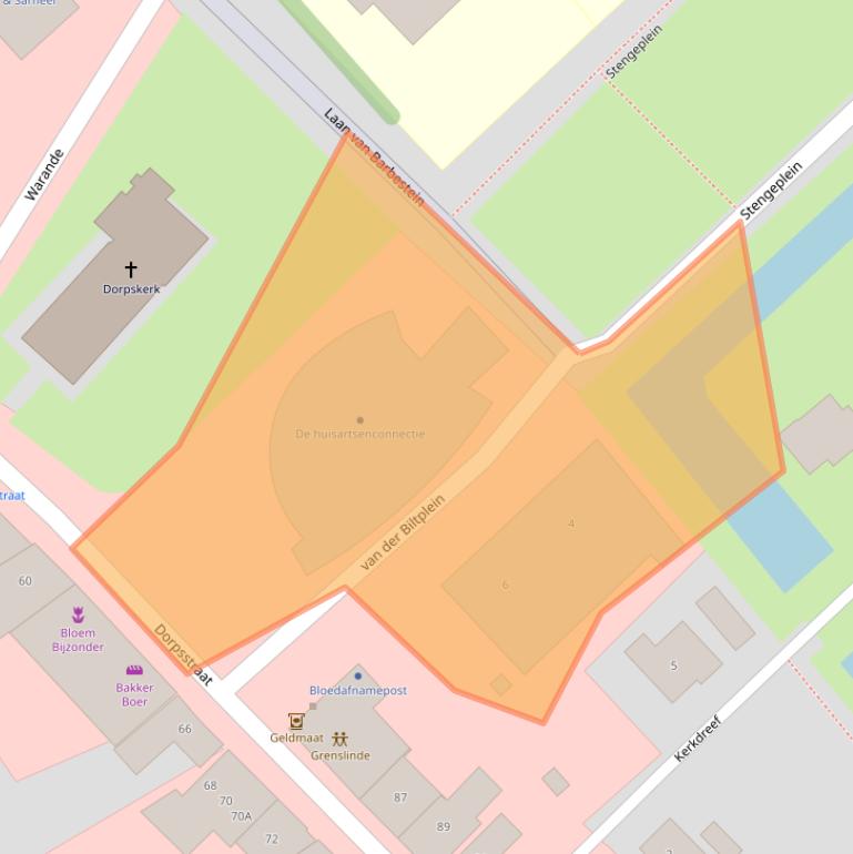 Kaart van postcodegebied 4451AE.