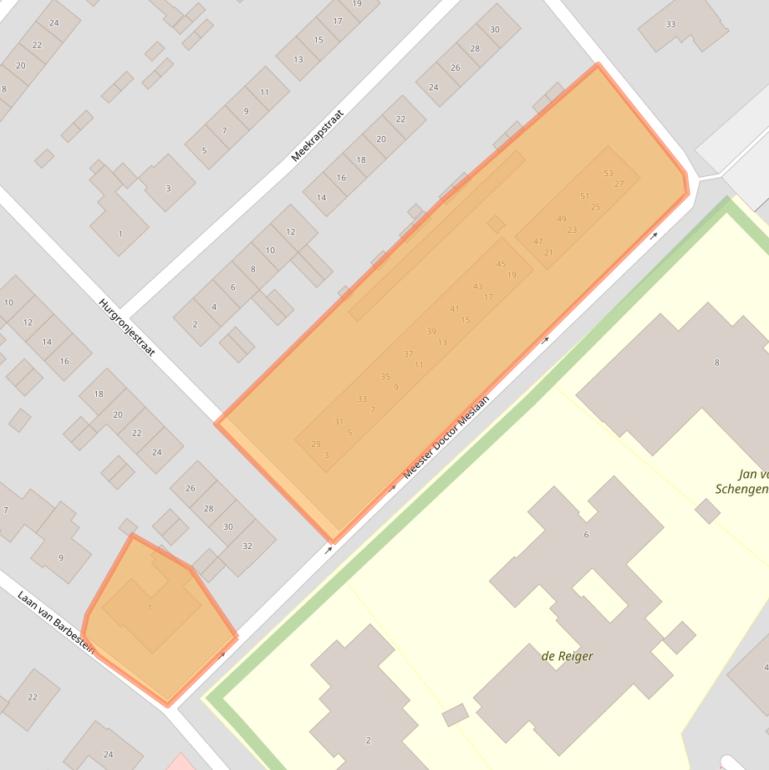 Kaart van postcodegebied 4451AJ.