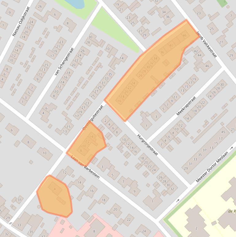 Kaart van postcodegebied 4451AP.