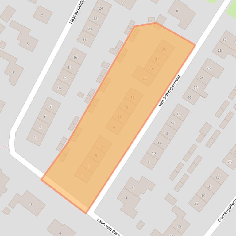 Kaart van postcodegebied 4451AR.