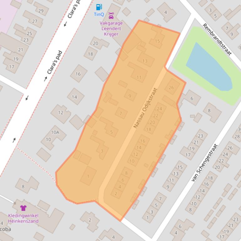 Kaart van postcodegebied 4451AT.